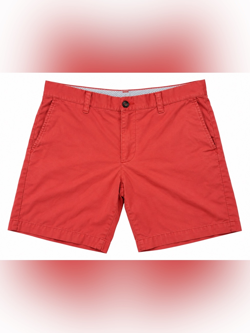 Southern Tide The Skipjack Men’s W34 Coral Red Chino Shorts Pima Cotton Modal